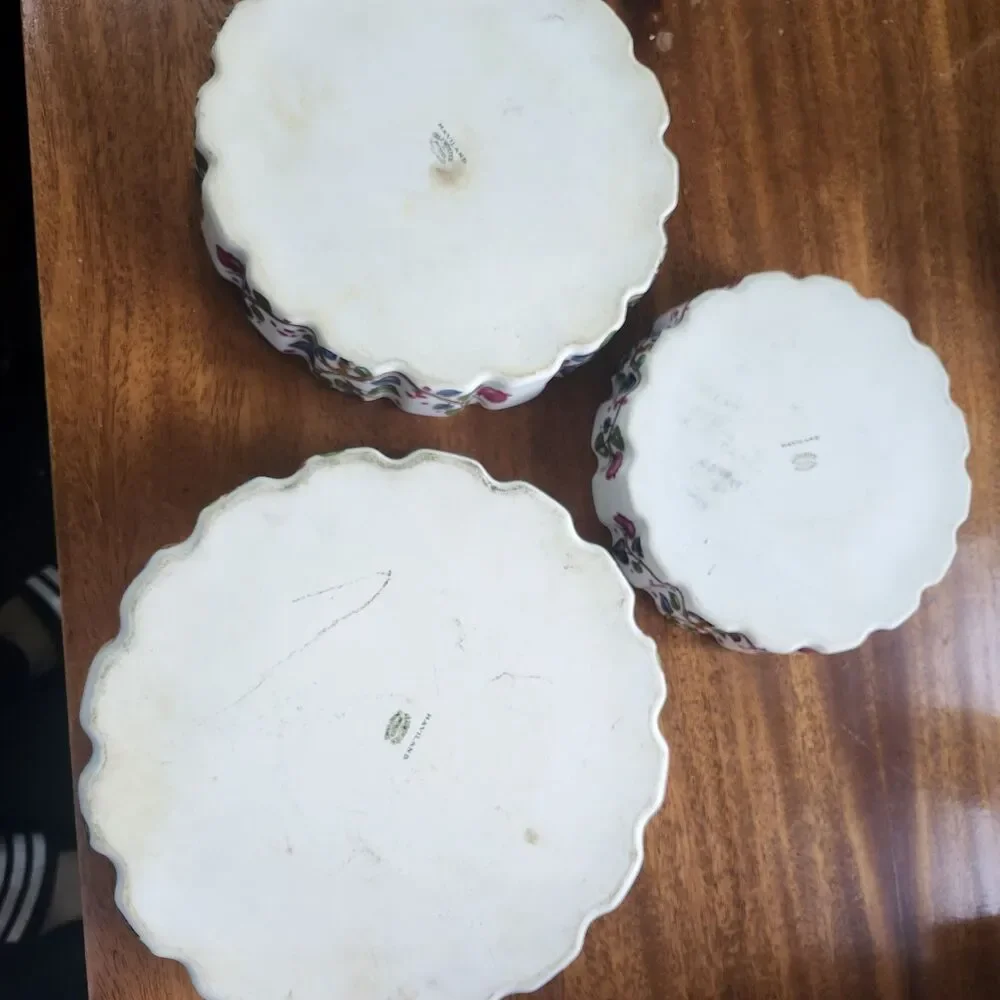 Haviland Limoges France Alumunite Krugier Tart Quiche Baking Dishes Set of 3